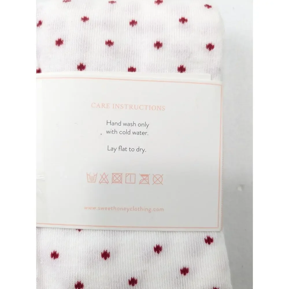Sweethoney Girls 8-10 Red/White Tights Bundle